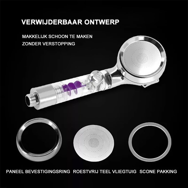 3-Modus Regelbare Hoge Druk Waterbesparende Douchekop