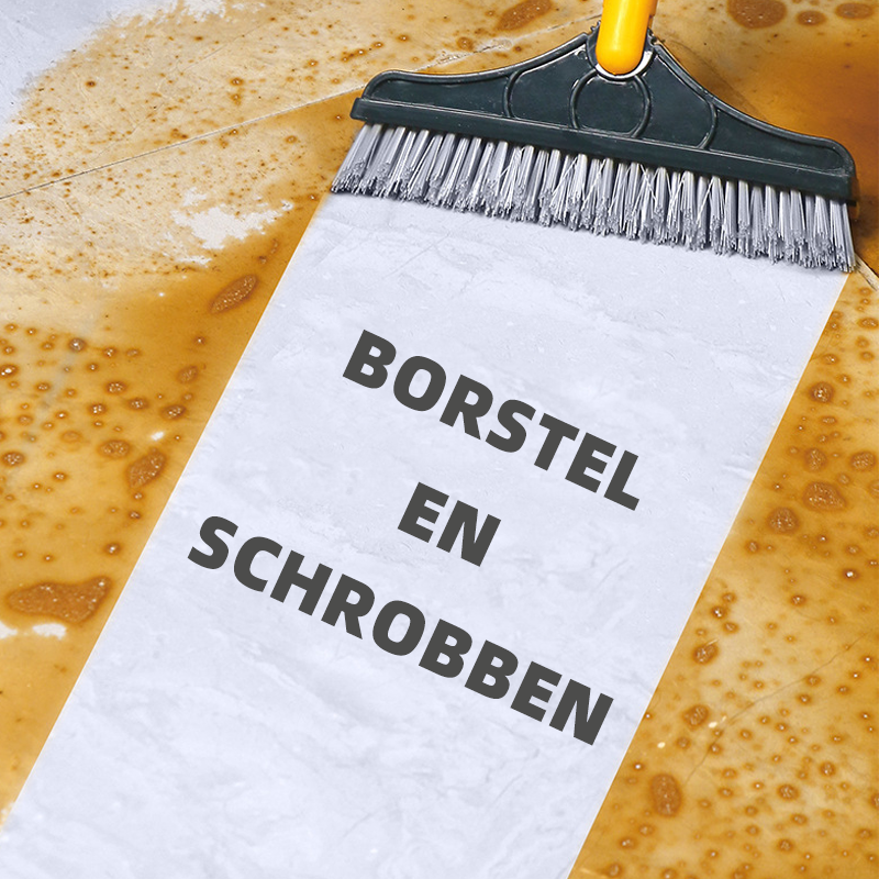 2 in 1 Vloerborstel Schrobborstel