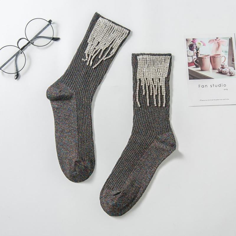 Damessokken met kwastjes