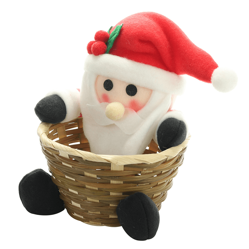 Kerst Snoep Geweven Mand