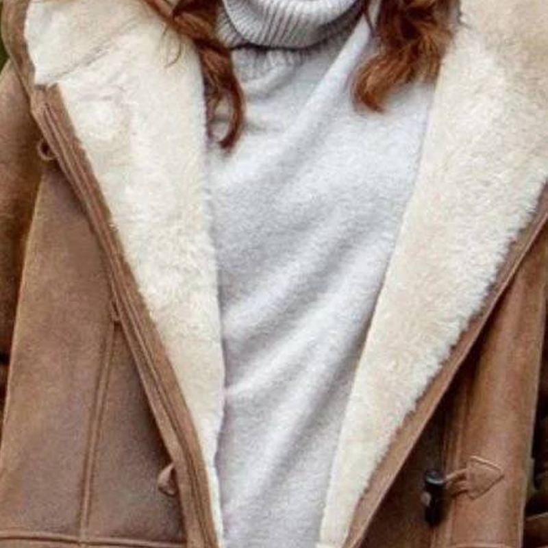 Dames Warme Suède Jas