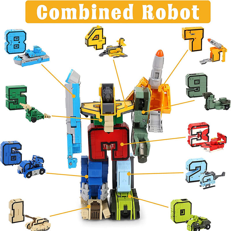 Speelgoedvervorming Nummer Transform Robot