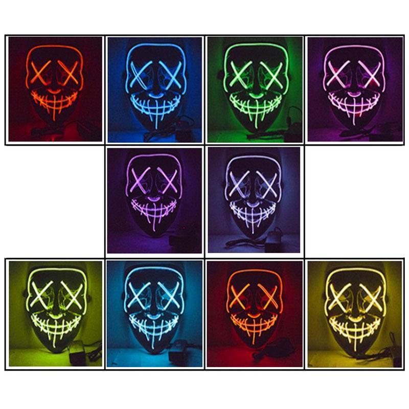 Halloween - LED lichtgevend masker