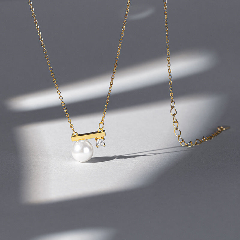 Vintage Stijlvolle Parel Balance Ketting