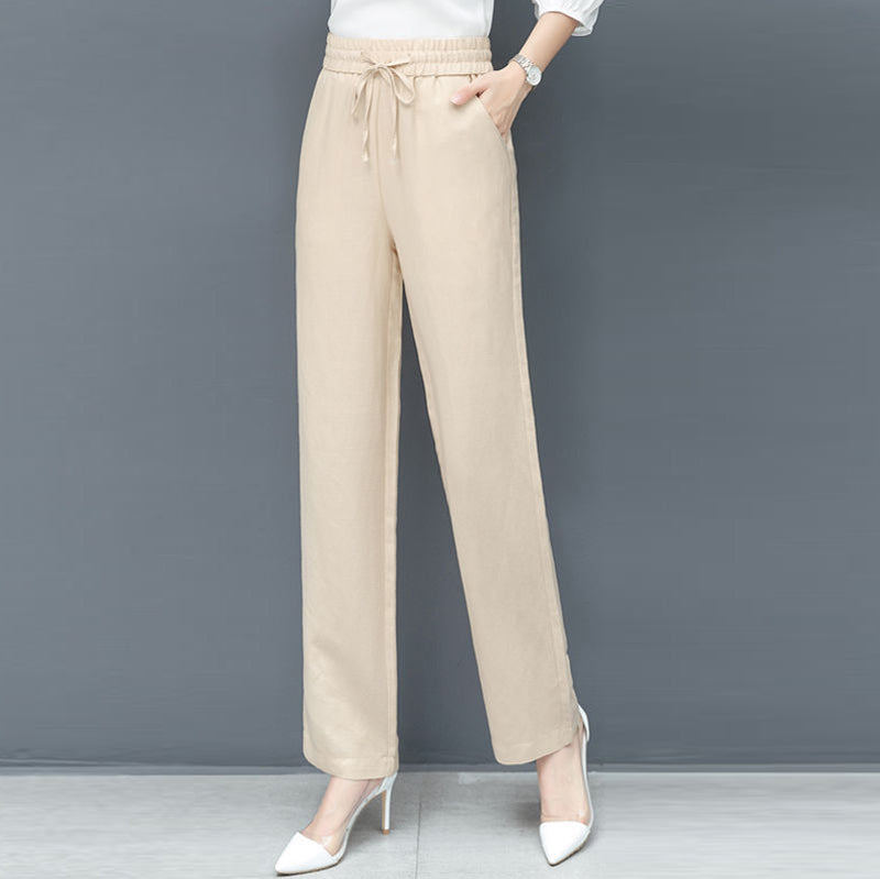 Losse casual broek van ijszijde