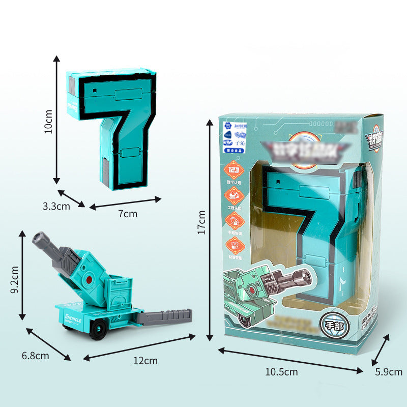 Speelgoedvervorming Nummer Transform Robot