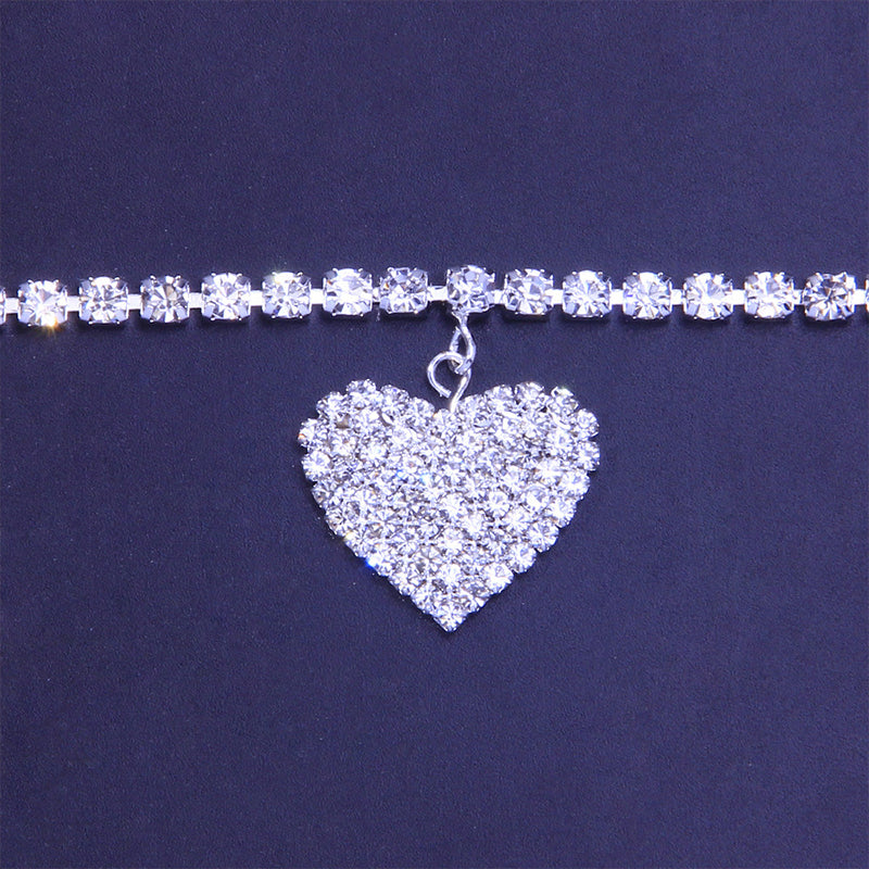 Mode Hart Strass Enkelbanden