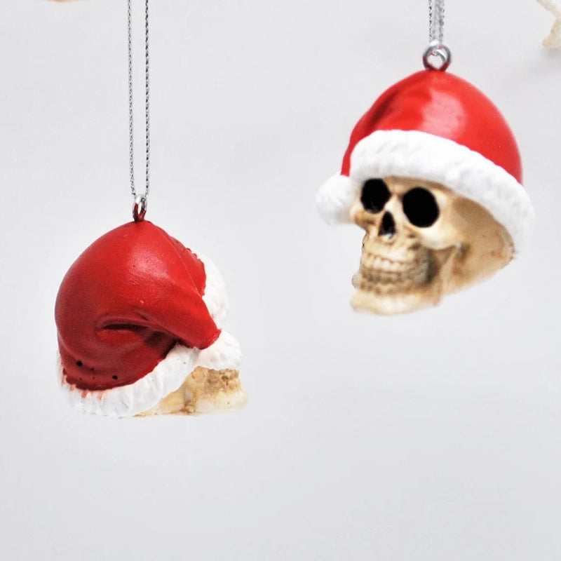 Santa Skull Bauble