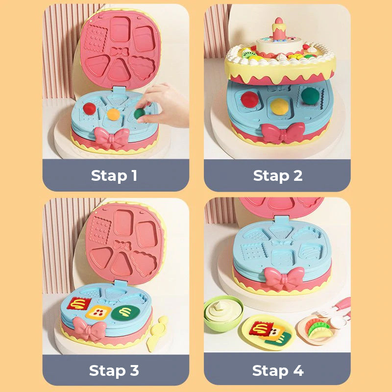 Gekleurde Klei Taart Set
