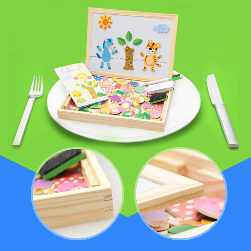 Magnetische Dieren Puzzel Tekentafel