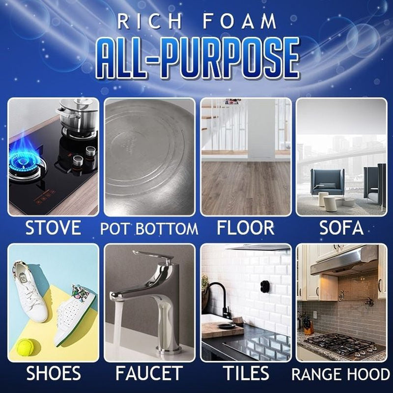 Schuimende reiniger voor zware olievlekken