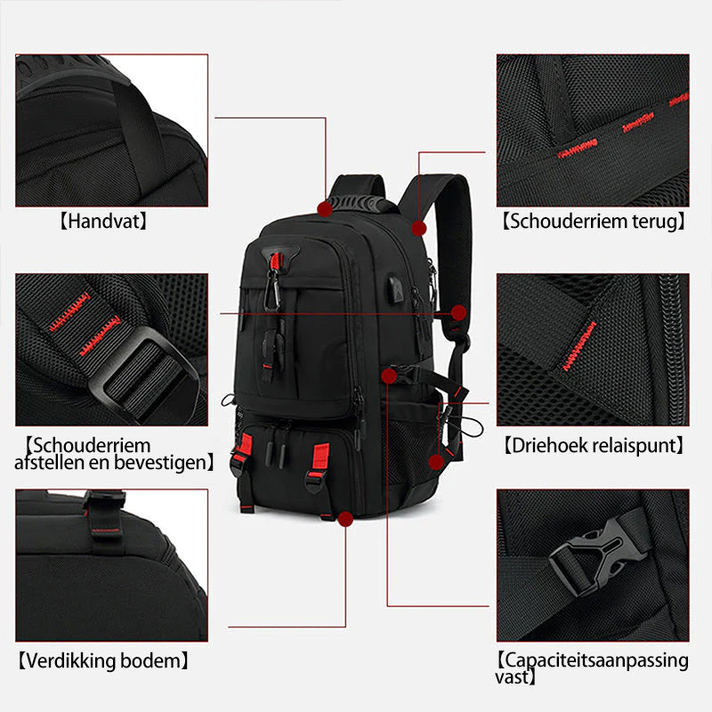Reisrugzak met grote capaciteit