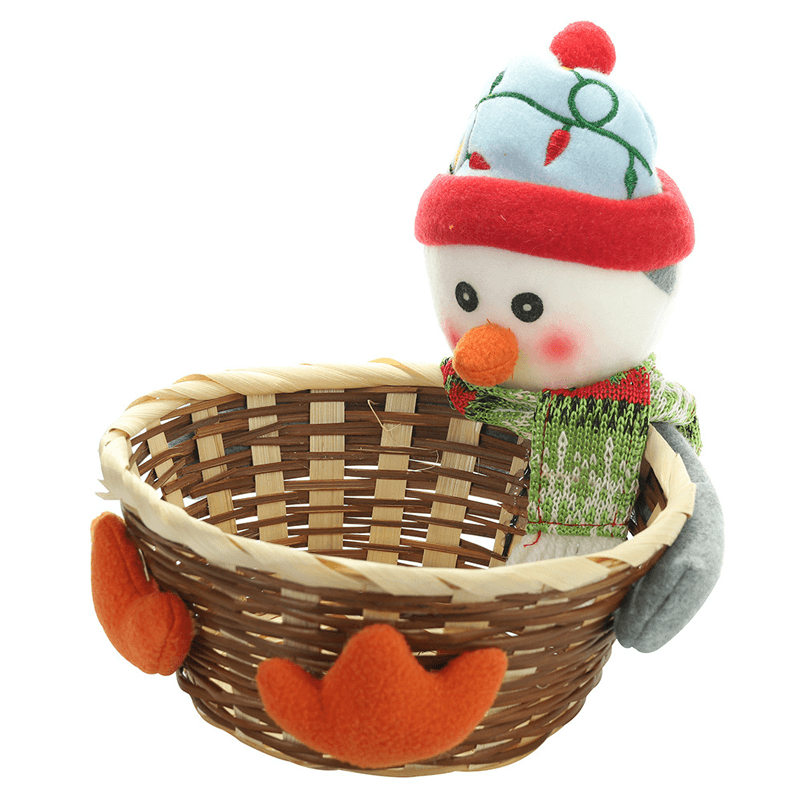 Kerst Snoep Geweven Mand
