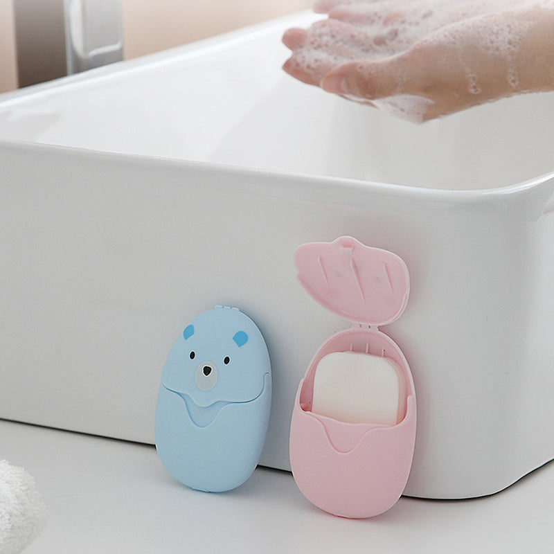 Buitenshuis draagbare zeep papier