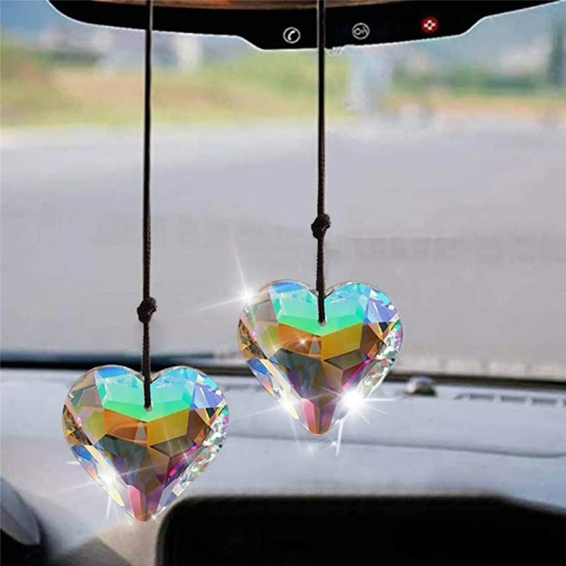 Opknoping Hart Suncatcher Prisma Ambachten