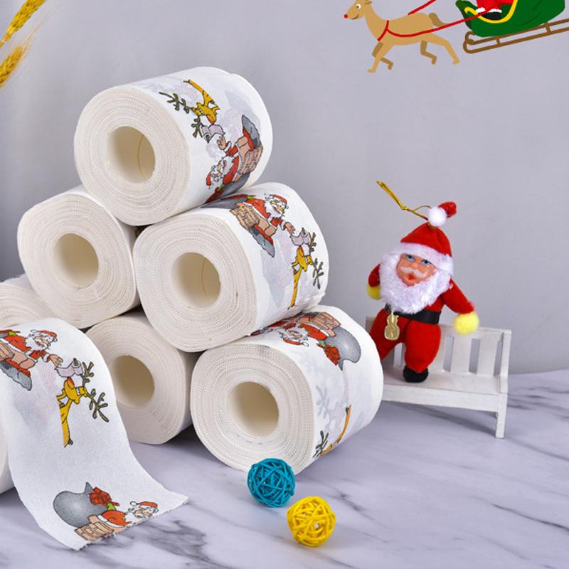 Rolpapier met kerstprint
