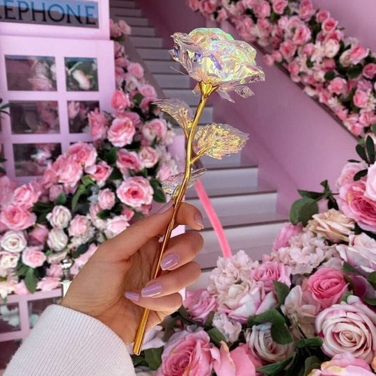 Kleurrijke Galaxy Rose met liefde