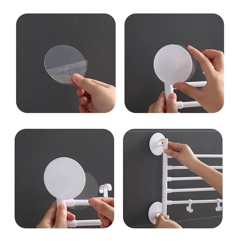 Ponsvrij roterend handdoekenrek