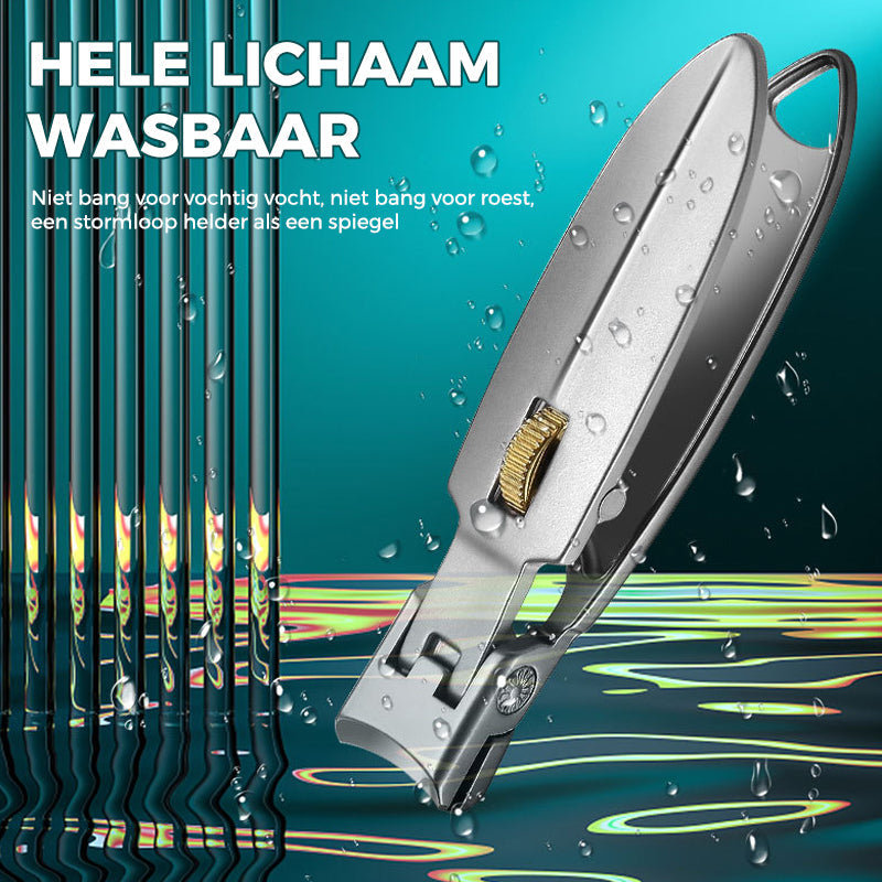 Stainless Steel Nail Clipper with Ring Lock