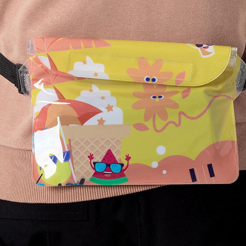 Trifold schoudertas met touchscreen