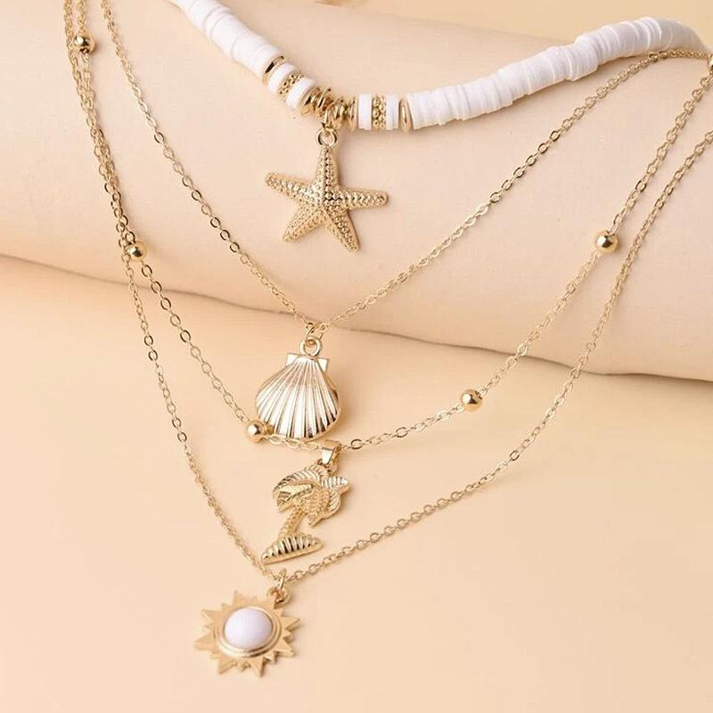 Meerlagige Y-vormige hanger ketting