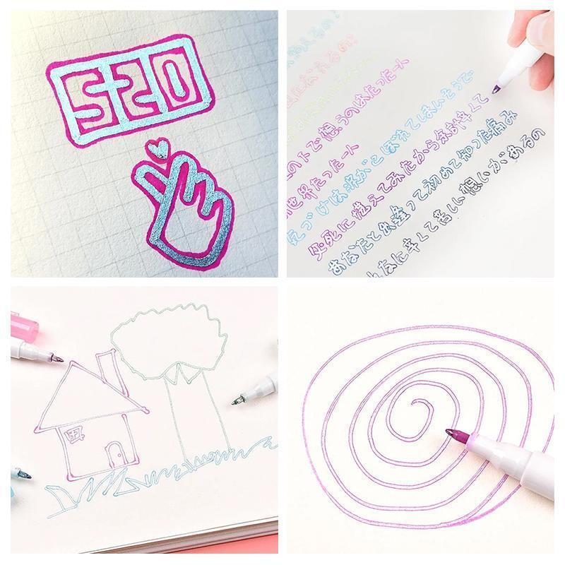 Contour markeerstift, 8 kleuren