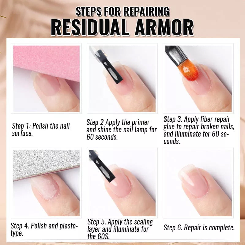 Reparatielijm voor nagelvezels