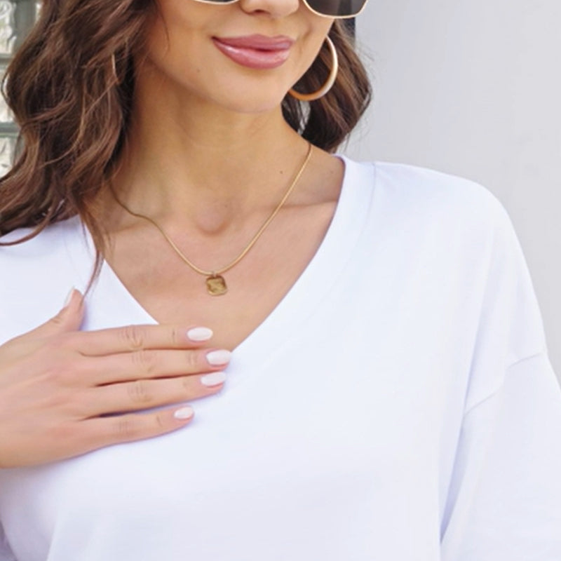 Dames T-shirt met V-hals