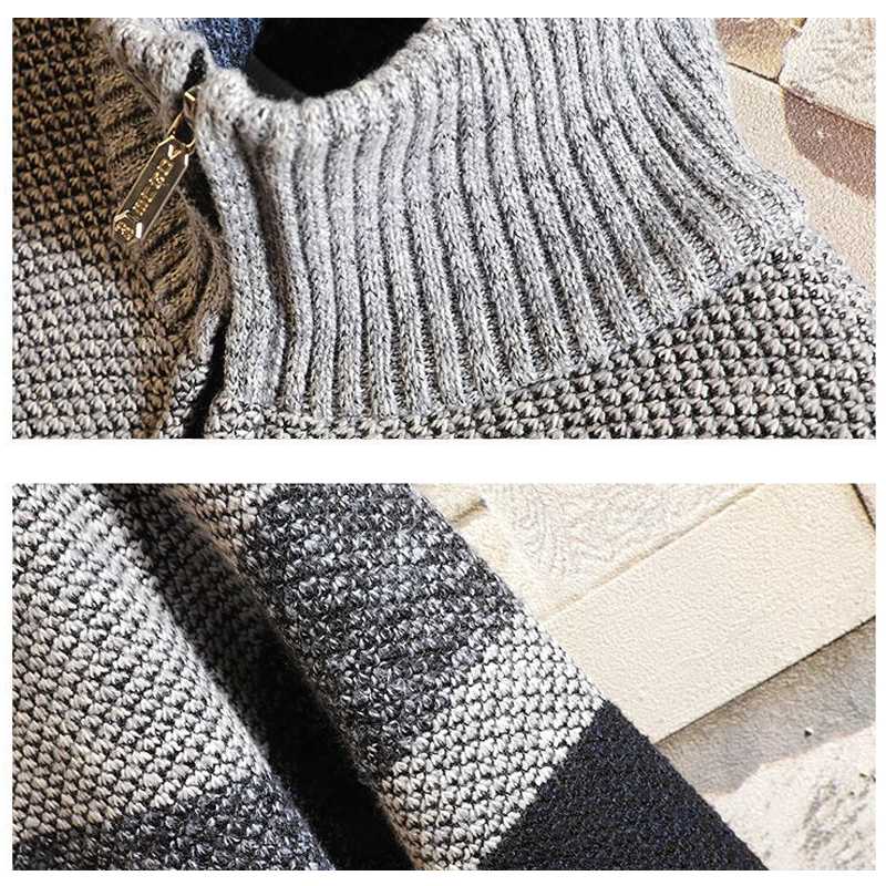 Gebreid vest van fleece met volledige rits voor heren