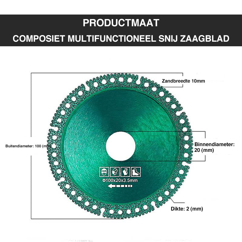Composiet multifunctioneel snij zaagblad