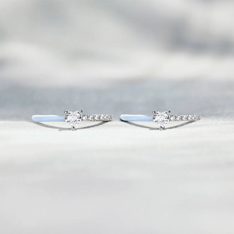 Aan mijn dochter - Gesneden Halve Emaille Ring