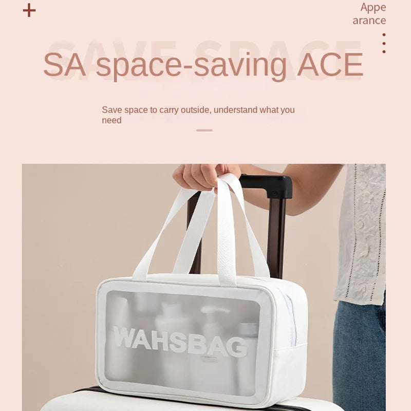 Doorschijnende make-up tas