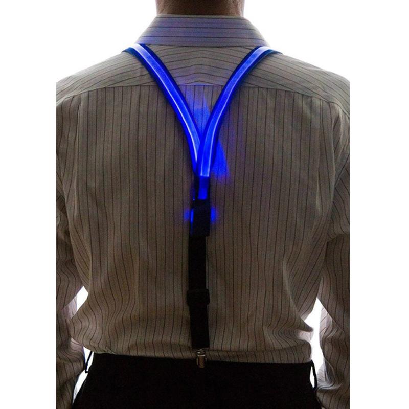 Oplichtende LED Bretels Vlinderdas