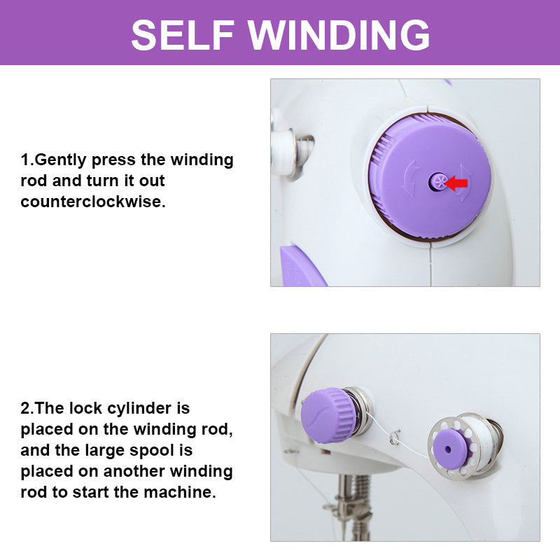 Huishoudelijke mini-naaimachines