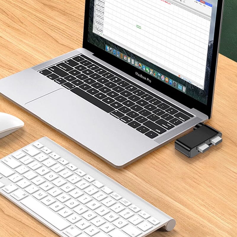 4-in-1 draaibare USB-hub