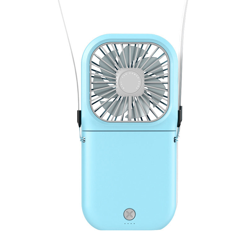 Draagbare hangende nekventilator