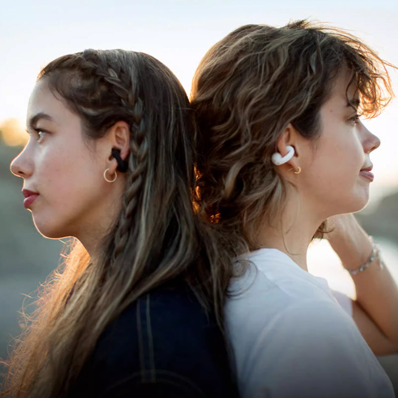Draadloze Bluetooth-headset in het oor