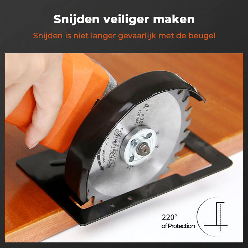 Verstelbare haakse slijperhouder