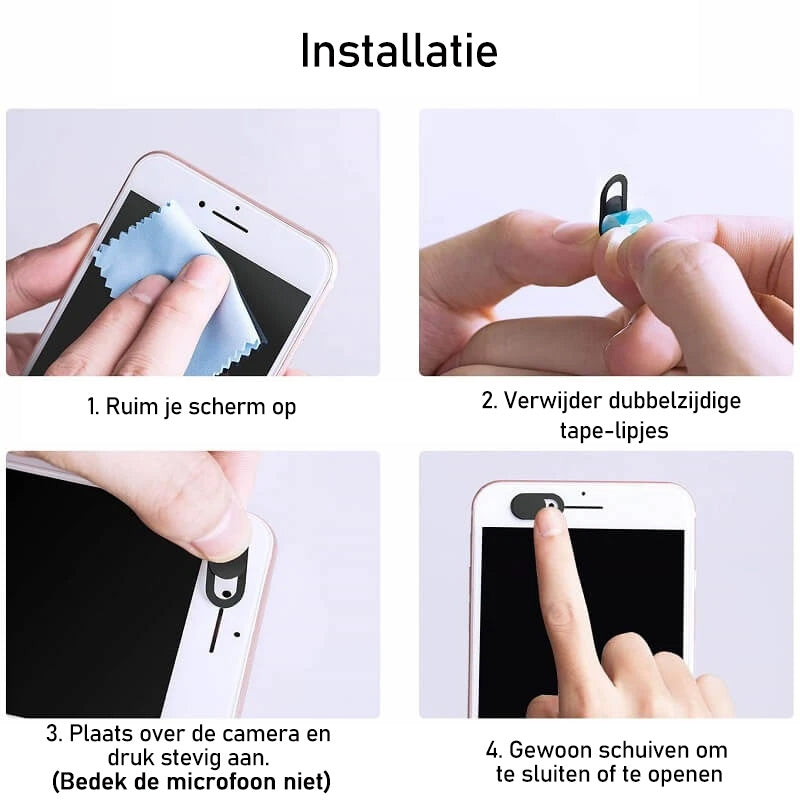 Schuifcamera Bescherming Set (3 stuks)