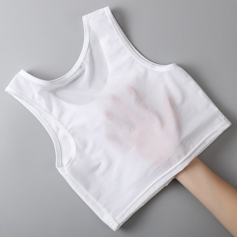 Dunne bustier-tanktop met ritssluiting aan de voorkant