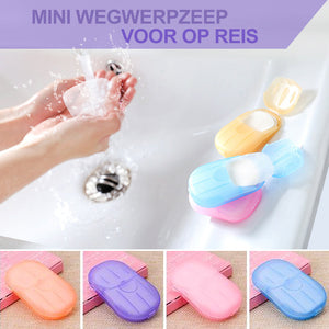 Draagbaar handwaspapier 5 dozen (100 stukken)