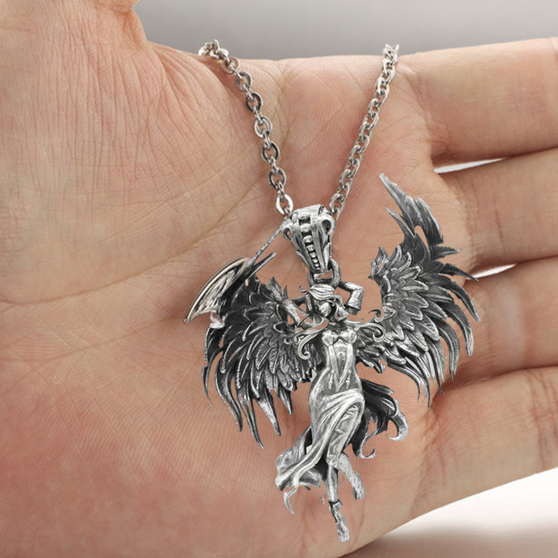 Boze engel hanger ketting