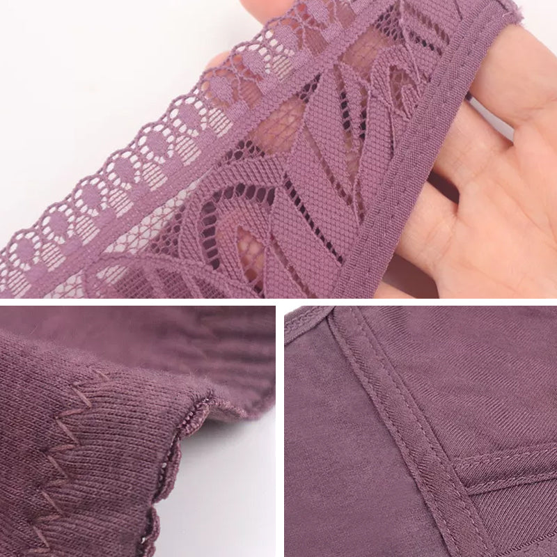 Out of stock - Kanten Ondergoed Met Ritssluiting Aan De Voorkant