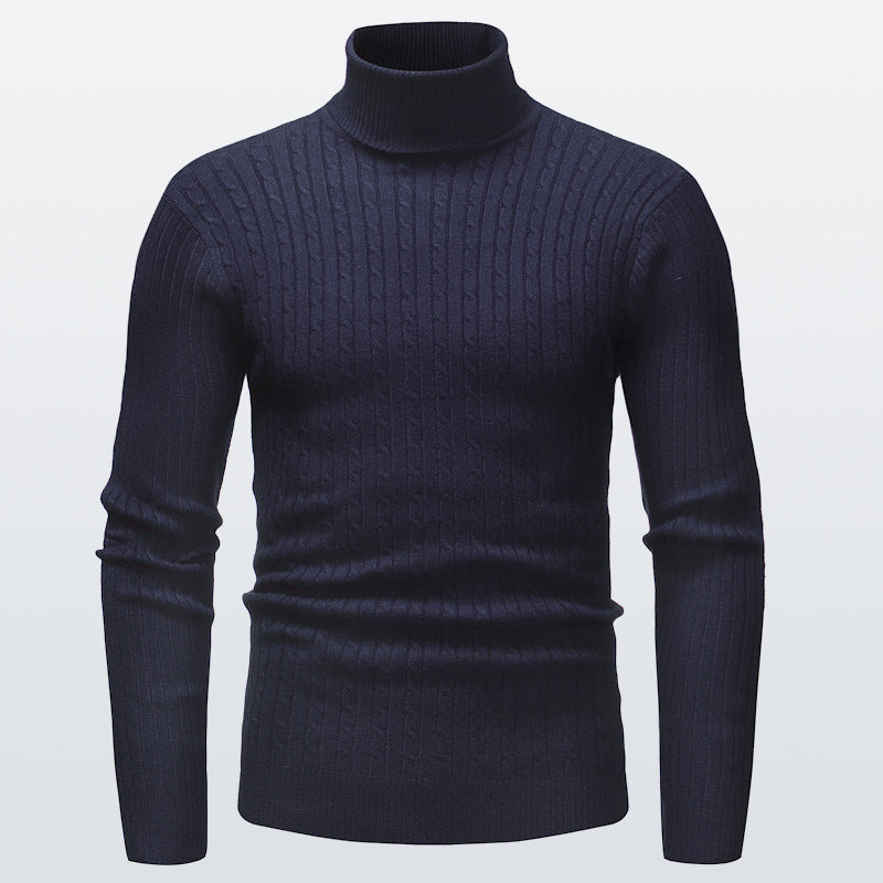 Men's Knitted Turtleneck Sweater