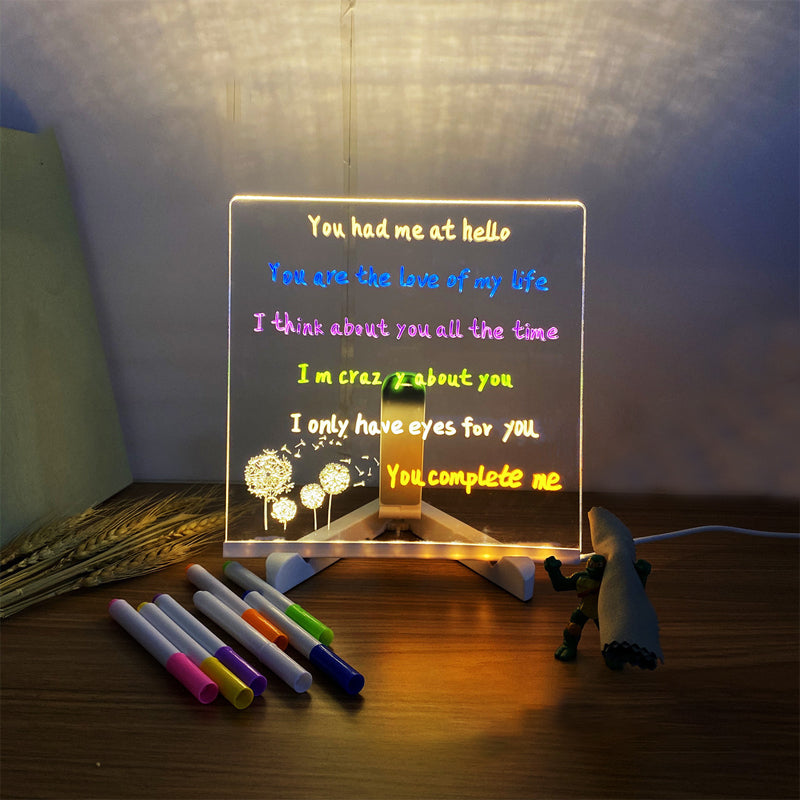 LED-notitiebord met kleuren