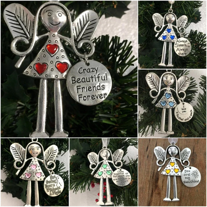 Gekke mooie vrienden voor altijd- Kerstcadeau met engelornament