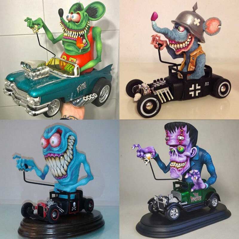 Boos monster standbeeld