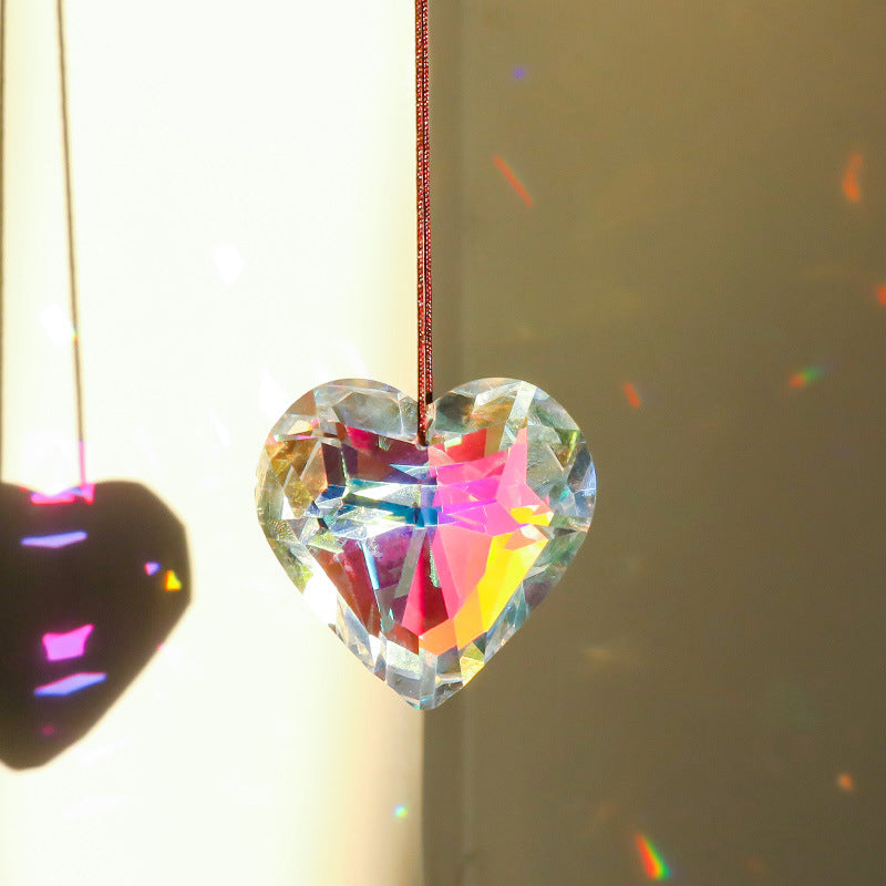 Opknoping Hart Suncatcher Prisma Ambachten