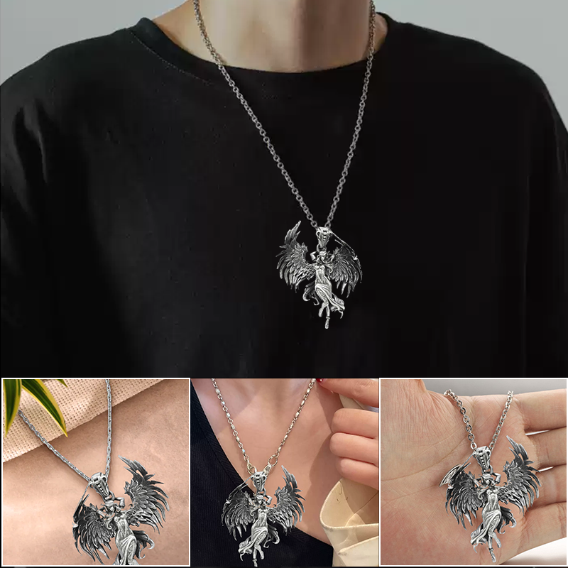 Boze engel hanger ketting