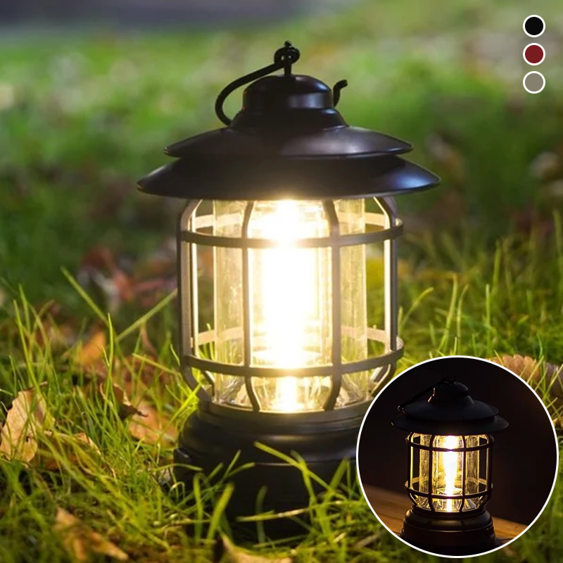 Draagbare retro-kampeer lamp